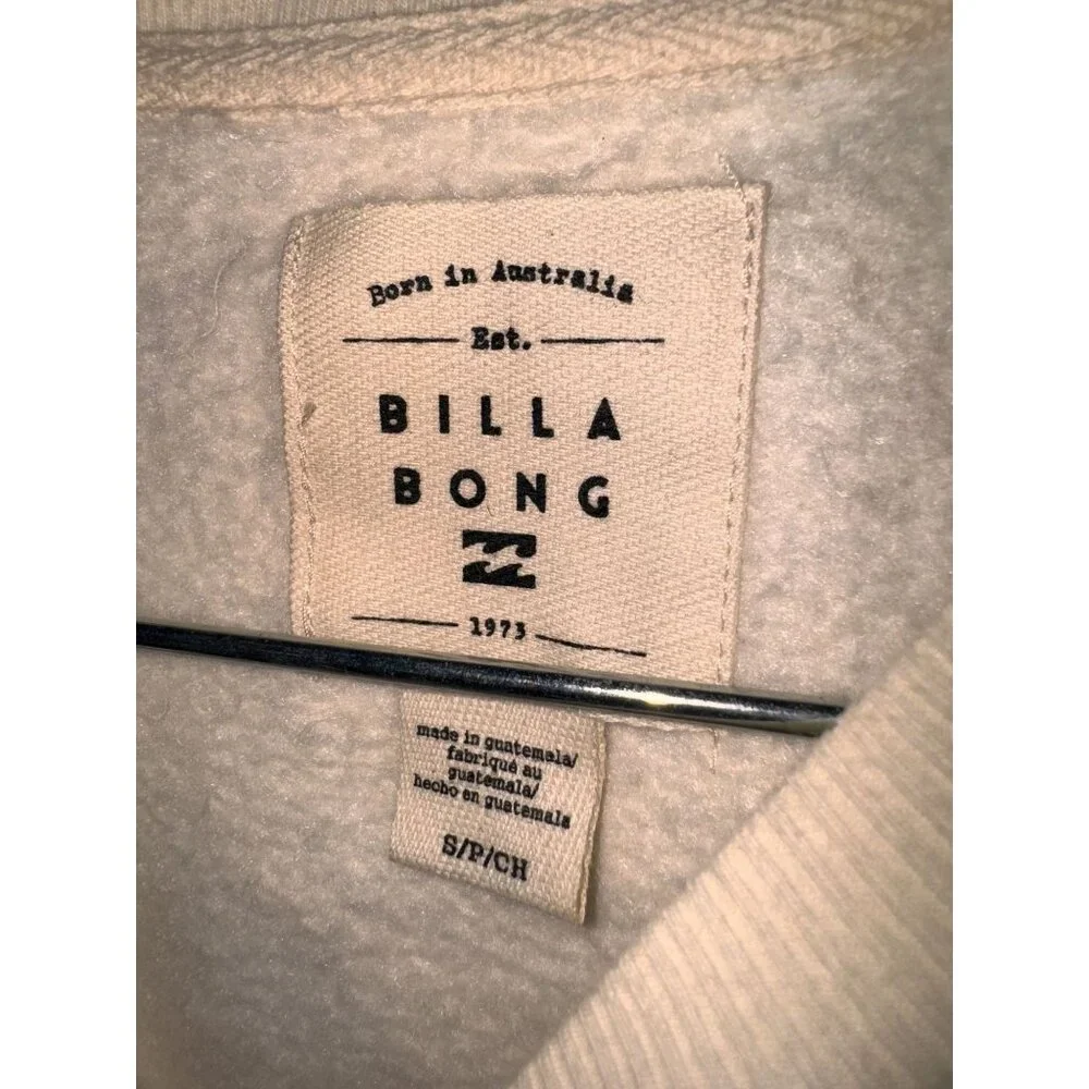 Billabong Skull & Roses Graphic Sweatshirt Beige S - Picture 3 of 6